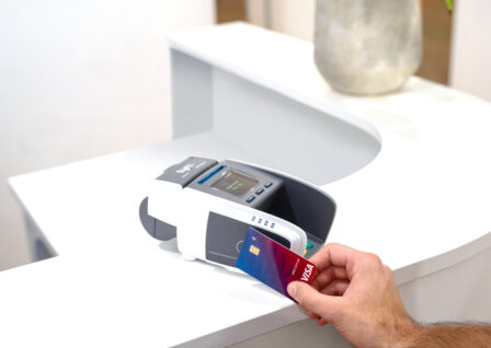 card payment at medical centre reception